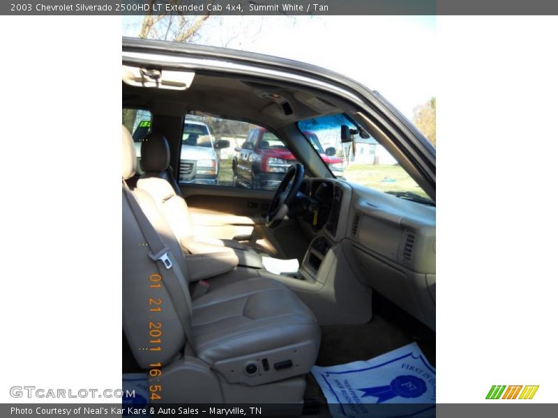 Summit White / Tan 2003 Chevrolet Silverado 2500HD LT Extended Cab 4x4