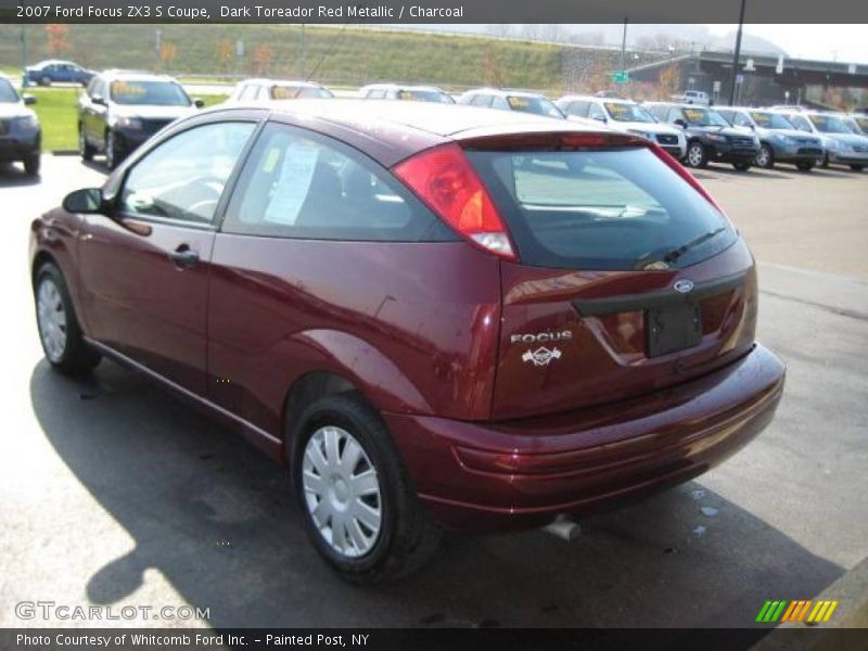 Dark Toreador Red Metallic / Charcoal 2007 Ford Focus ZX3 S Coupe