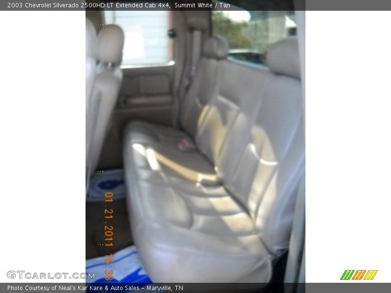 Summit White / Tan 2003 Chevrolet Silverado 2500HD LT Extended Cab 4x4
