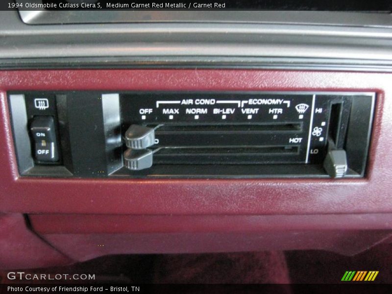 Controls of 1994 Cutlass Ciera S