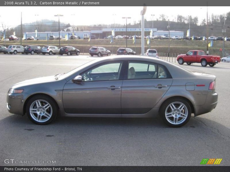 Carbon Bronze Metallic / Parchment 2008 Acura TL 3.2