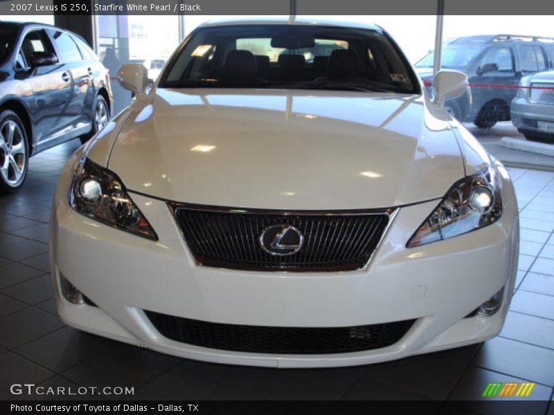Starfire White Pearl / Black 2007 Lexus IS 250