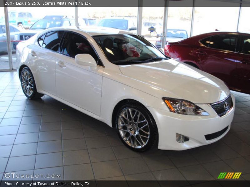 Starfire White Pearl / Black 2007 Lexus IS 250
