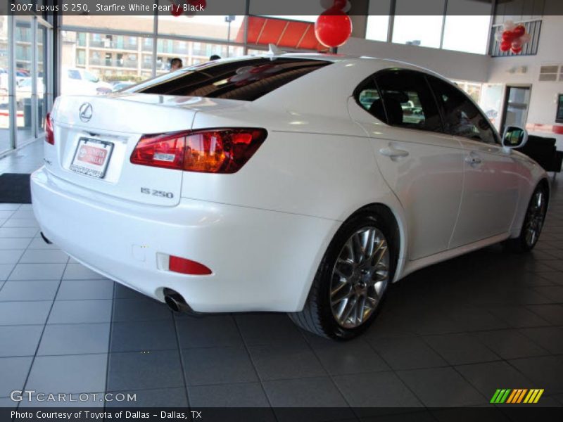 Starfire White Pearl / Black 2007 Lexus IS 250