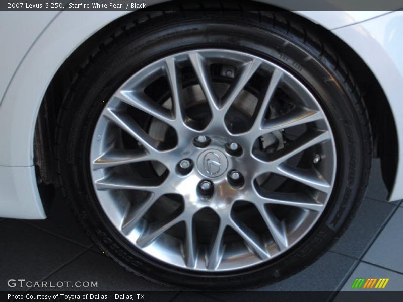 Starfire White Pearl / Black 2007 Lexus IS 250