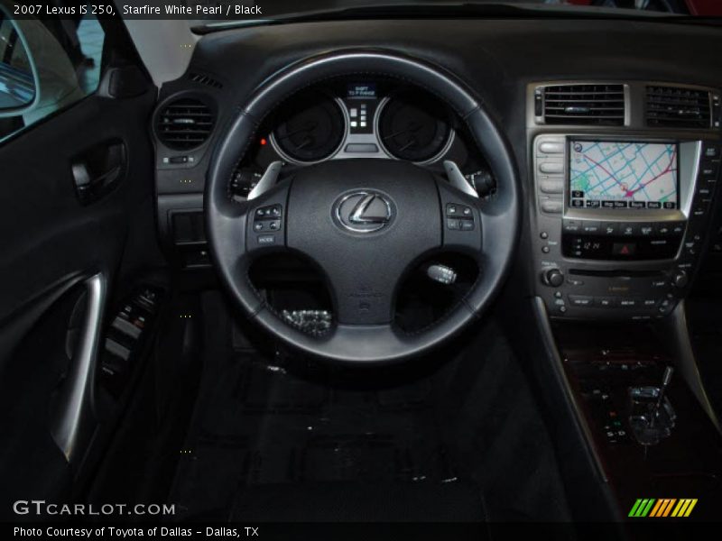 Starfire White Pearl / Black 2007 Lexus IS 250