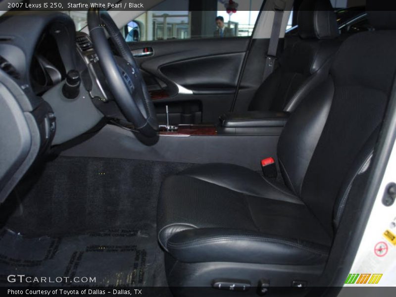 Starfire White Pearl / Black 2007 Lexus IS 250