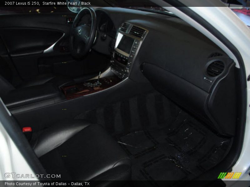 Starfire White Pearl / Black 2007 Lexus IS 250