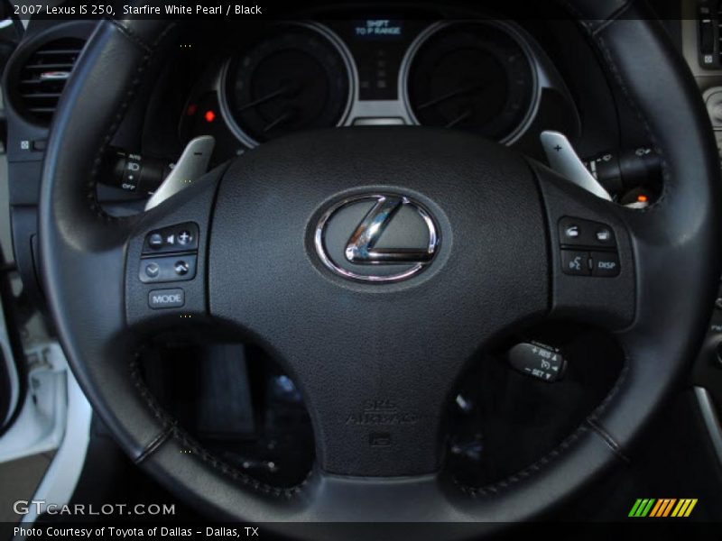 Starfire White Pearl / Black 2007 Lexus IS 250