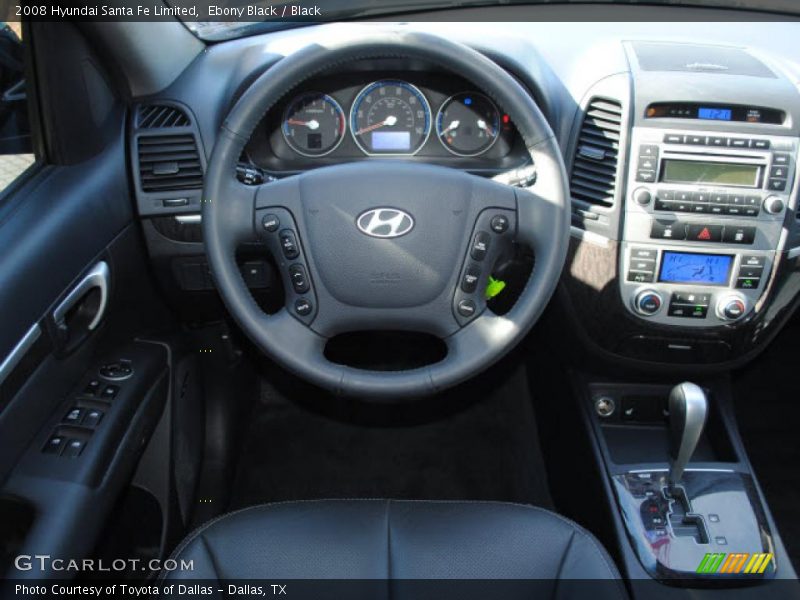 Ebony Black / Black 2008 Hyundai Santa Fe Limited