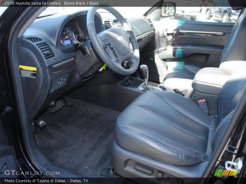 Ebony Black / Black 2008 Hyundai Santa Fe Limited