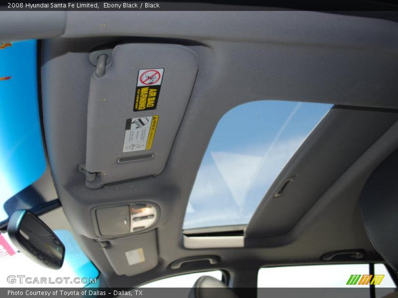 Ebony Black / Black 2008 Hyundai Santa Fe Limited