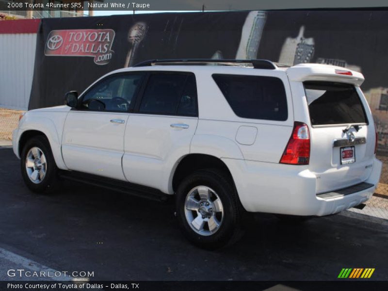 Natural White / Taupe 2008 Toyota 4Runner SR5