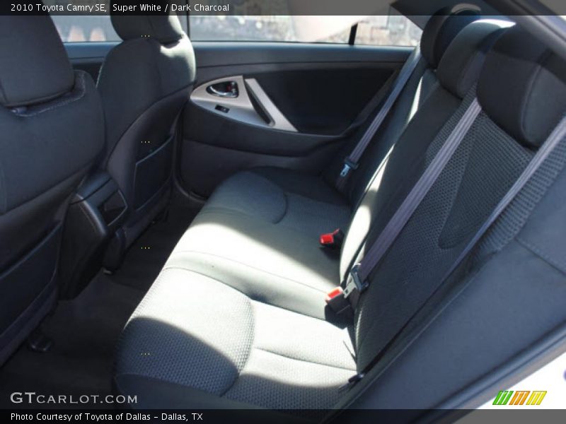 Super White / Dark Charcoal 2010 Toyota Camry SE