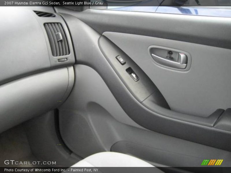 Seattle Light Blue / Gray 2007 Hyundai Elantra GLS Sedan