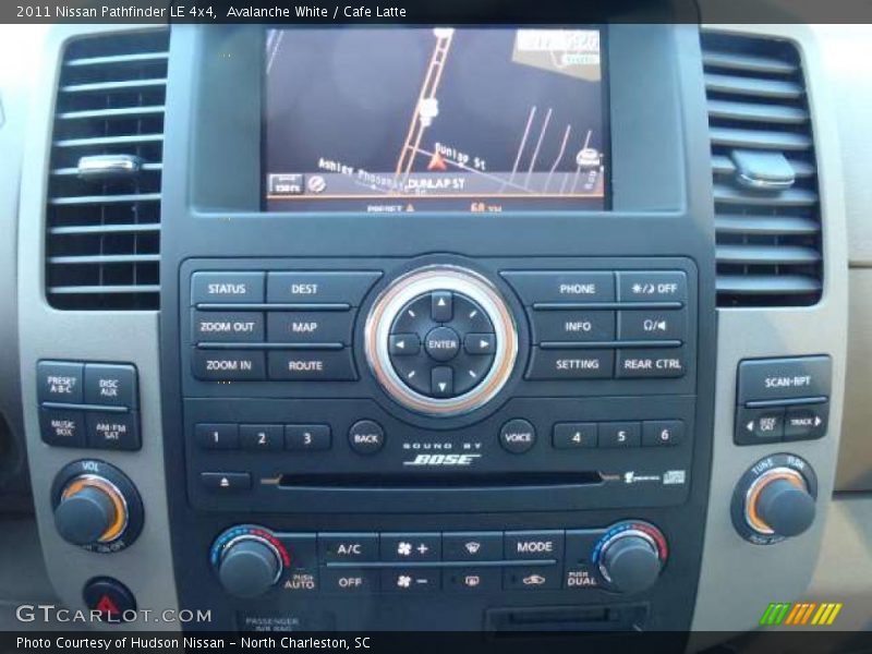 Controls of 2011 Pathfinder LE 4x4