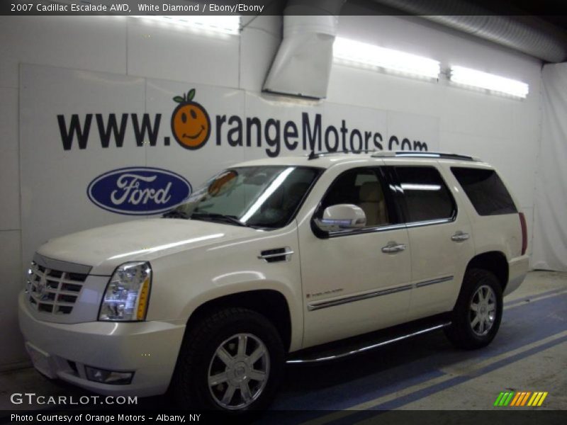 White Diamond / Ebony/Ebony 2007 Cadillac Escalade AWD