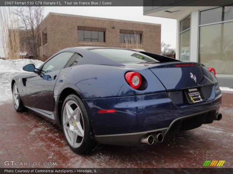  2007 599 GTB Fiorano F1 Tour de France Blue