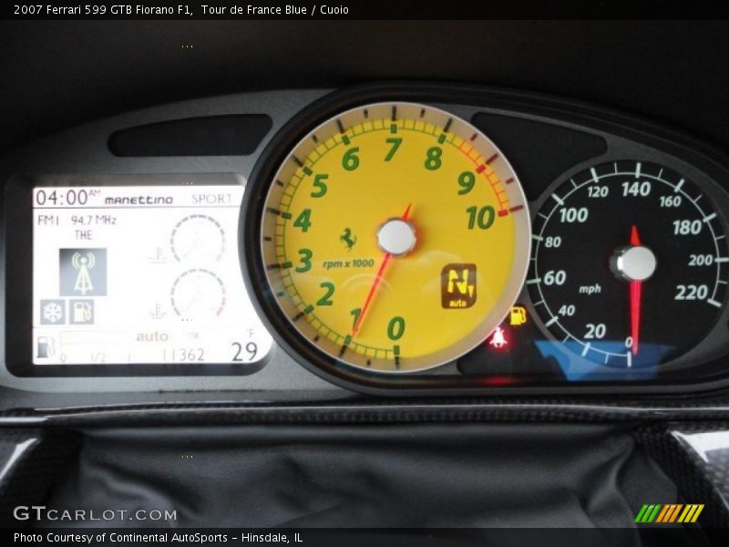  2007 599 GTB Fiorano F1 F1 Gauges