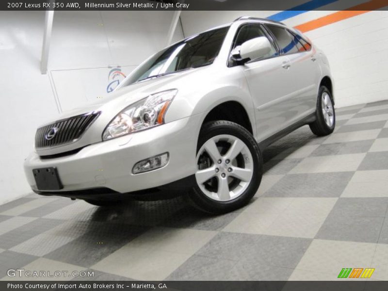 Millennium Silver Metallic / Light Gray 2007 Lexus RX 350 AWD