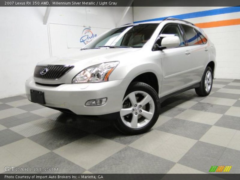 Millennium Silver Metallic / Light Gray 2007 Lexus RX 350 AWD