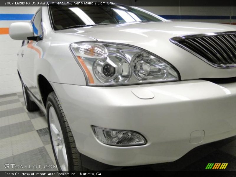 Millennium Silver Metallic / Light Gray 2007 Lexus RX 350 AWD