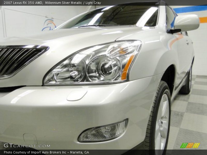 Millennium Silver Metallic / Light Gray 2007 Lexus RX 350 AWD