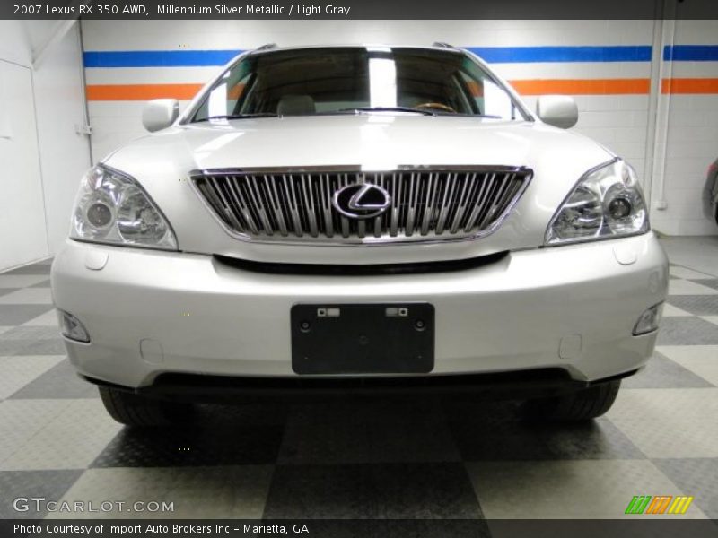 Millennium Silver Metallic / Light Gray 2007 Lexus RX 350 AWD