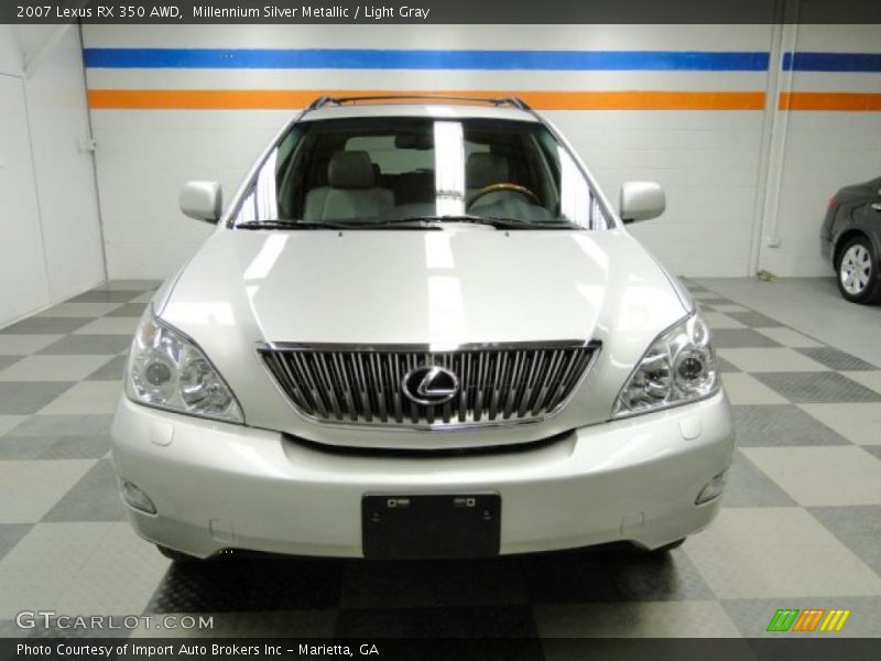 Millennium Silver Metallic / Light Gray 2007 Lexus RX 350 AWD