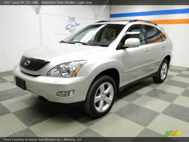 Millennium Silver Metallic / Light Gray 2007 Lexus RX 350 AWD