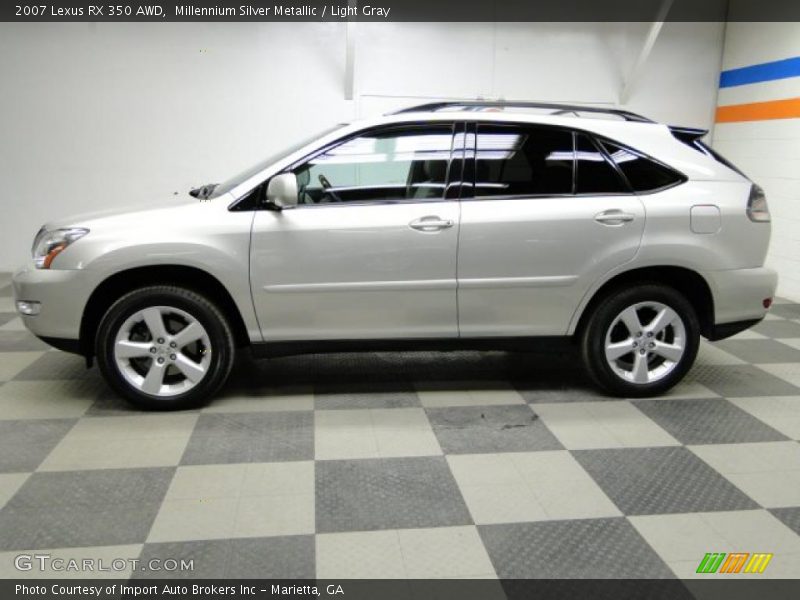 Millennium Silver Metallic / Light Gray 2007 Lexus RX 350 AWD