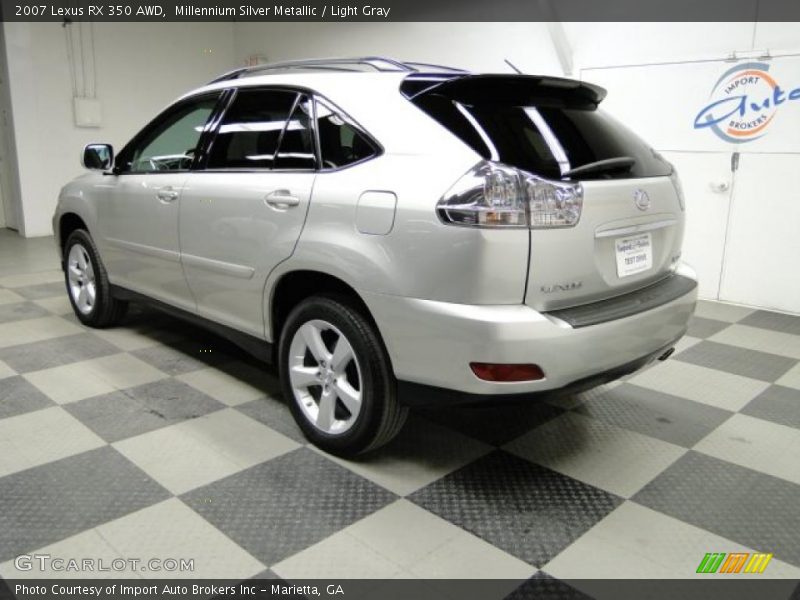 Millennium Silver Metallic / Light Gray 2007 Lexus RX 350 AWD