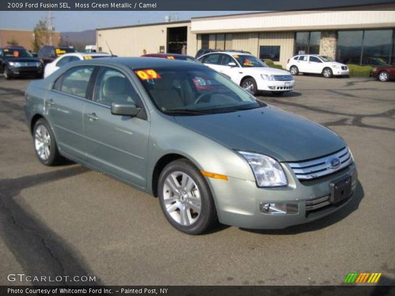 Moss Green Metallic / Camel 2009 Ford Fusion SEL