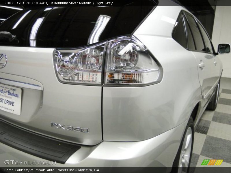 Millennium Silver Metallic / Light Gray 2007 Lexus RX 350 AWD