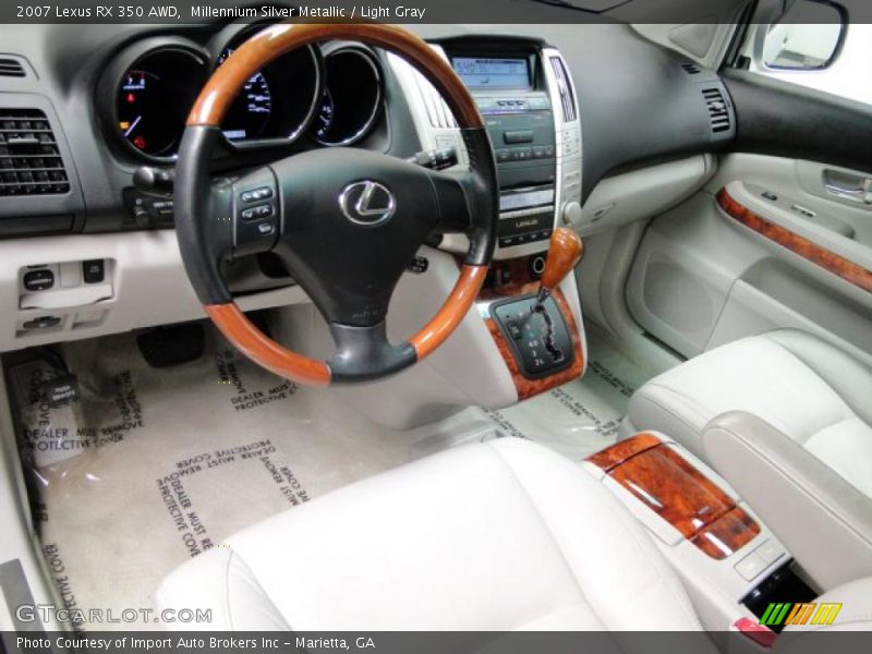Millennium Silver Metallic / Light Gray 2007 Lexus RX 350 AWD