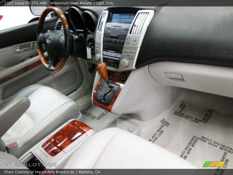 Millennium Silver Metallic / Light Gray 2007 Lexus RX 350 AWD