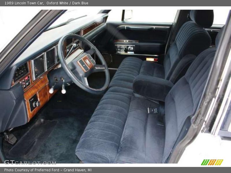 Dark Blue Interior - 1989 Town Car  