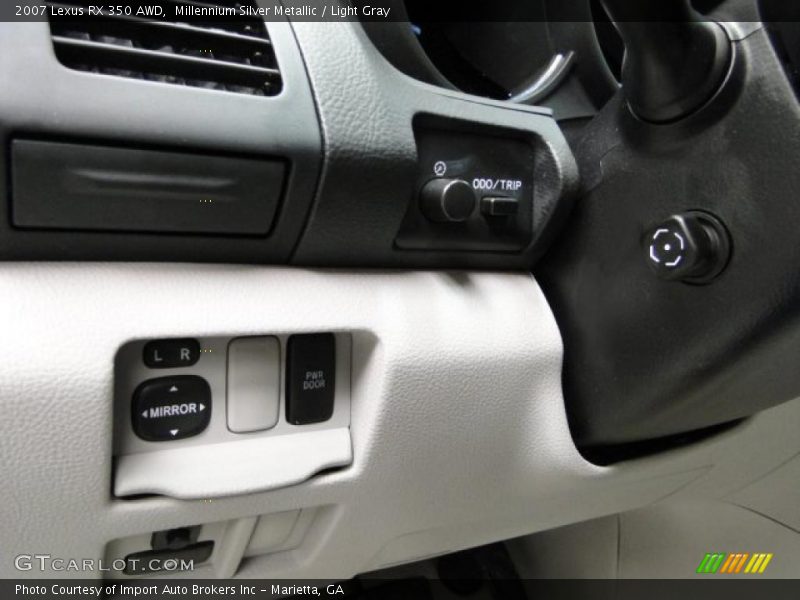 Millennium Silver Metallic / Light Gray 2007 Lexus RX 350 AWD