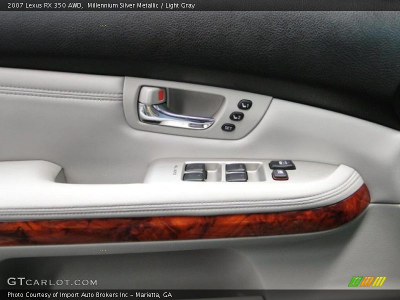 Millennium Silver Metallic / Light Gray 2007 Lexus RX 350 AWD
