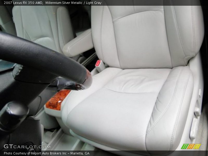 Millennium Silver Metallic / Light Gray 2007 Lexus RX 350 AWD