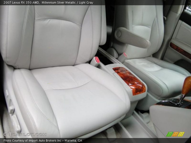 Millennium Silver Metallic / Light Gray 2007 Lexus RX 350 AWD