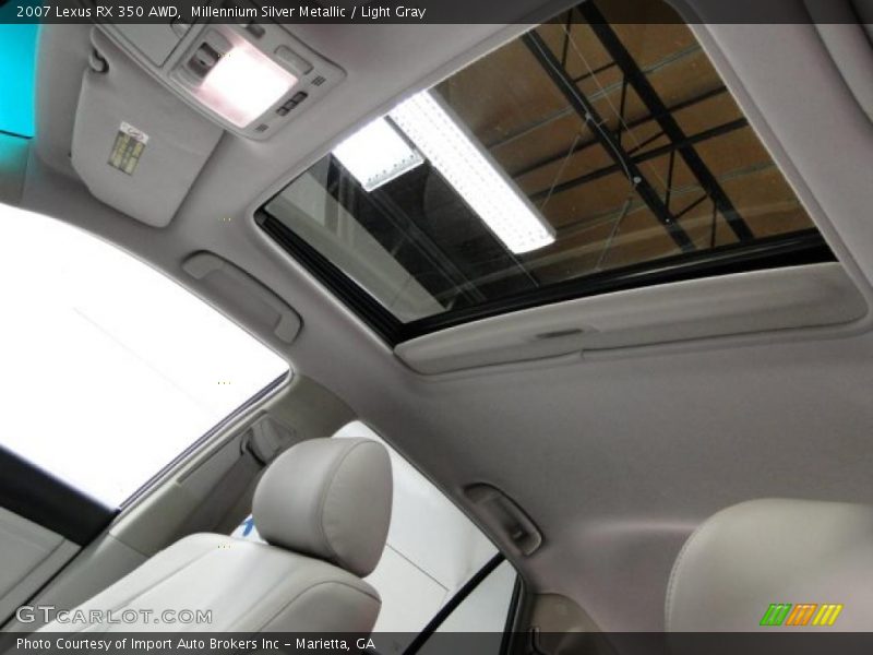 Millennium Silver Metallic / Light Gray 2007 Lexus RX 350 AWD