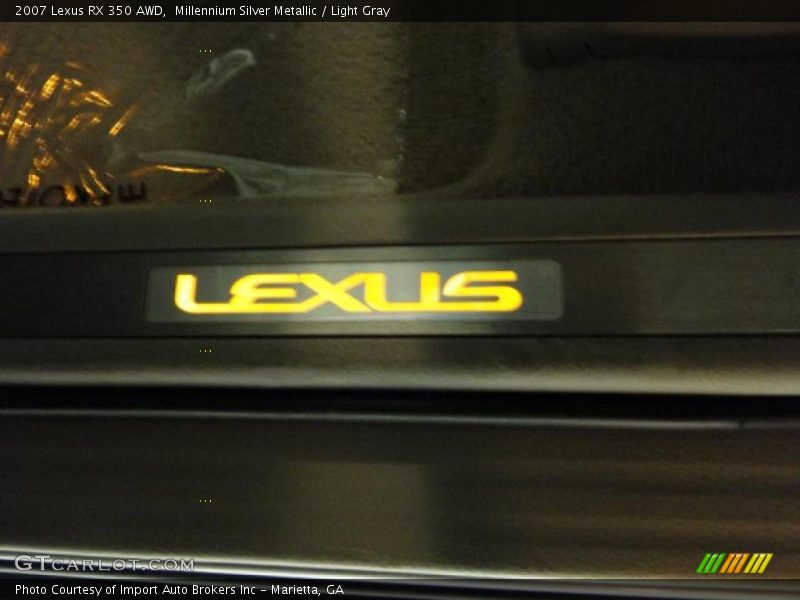 Millennium Silver Metallic / Light Gray 2007 Lexus RX 350 AWD