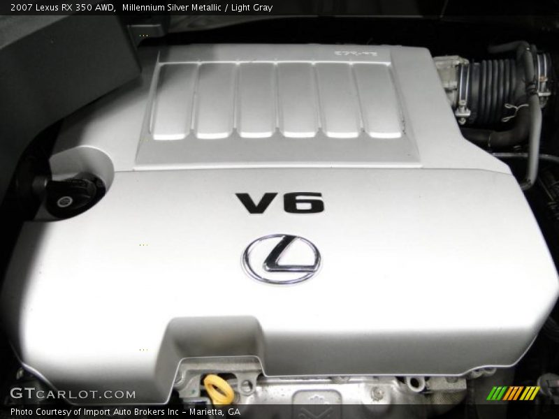 Millennium Silver Metallic / Light Gray 2007 Lexus RX 350 AWD