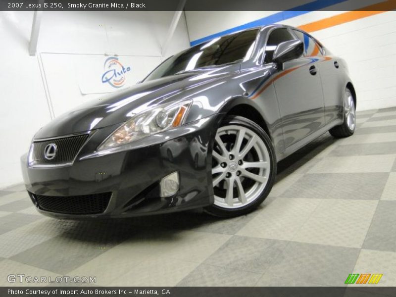 Smoky Granite Mica / Black 2007 Lexus IS 250