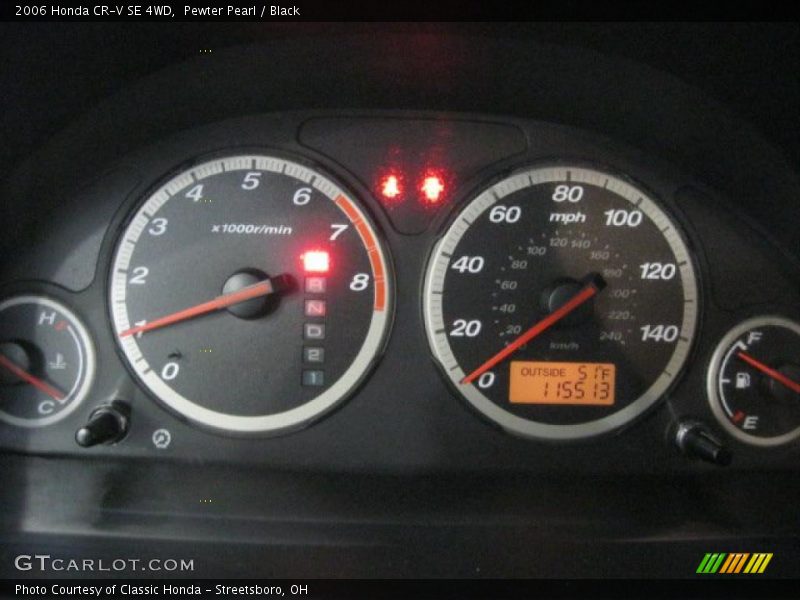 Pewter Pearl / Black 2006 Honda CR-V SE 4WD