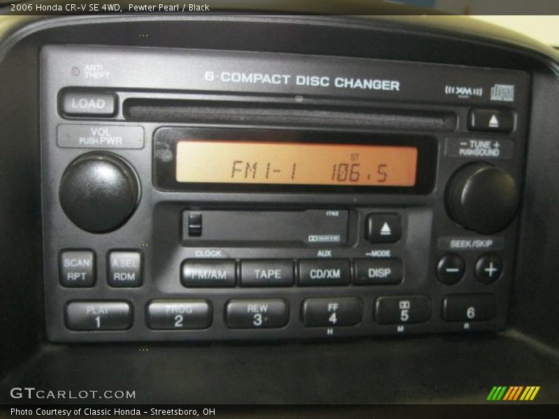 Pewter Pearl / Black 2006 Honda CR-V SE 4WD