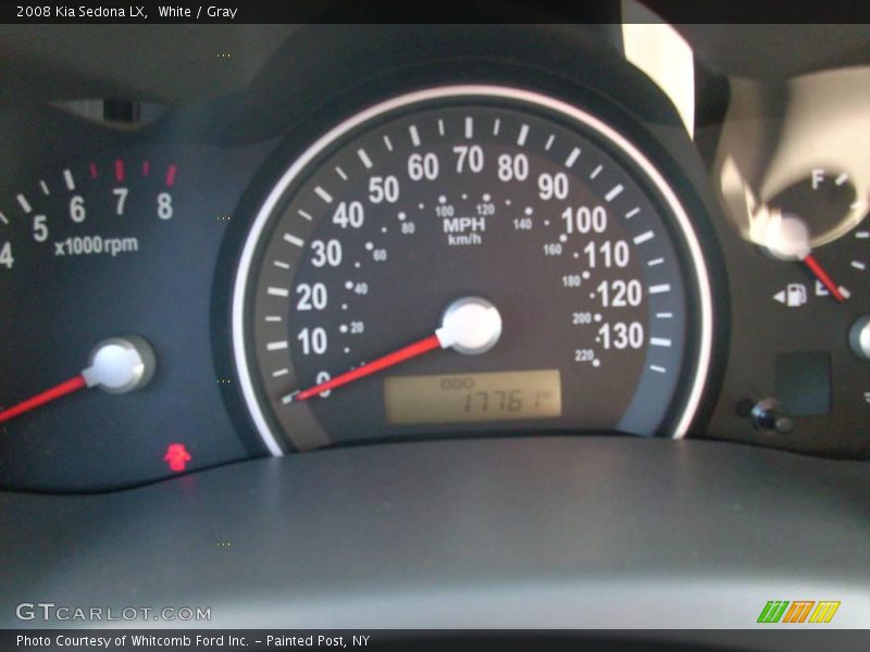 White / Gray 2008 Kia Sedona LX