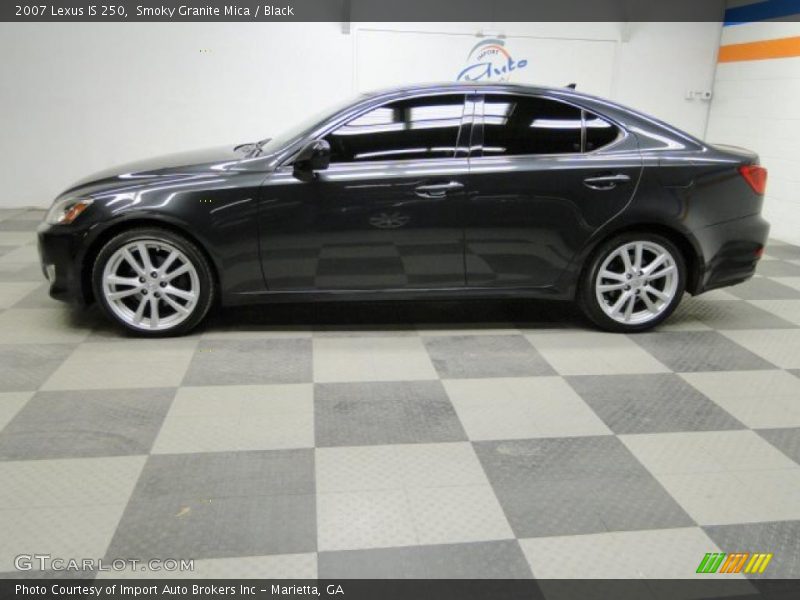 Smoky Granite Mica / Black 2007 Lexus IS 250
