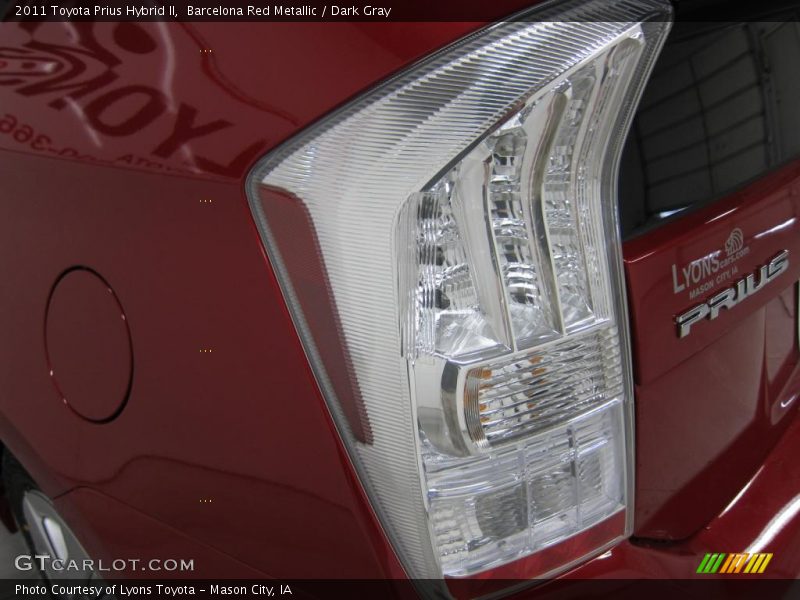 Barcelona Red Metallic / Dark Gray 2011 Toyota Prius Hybrid II